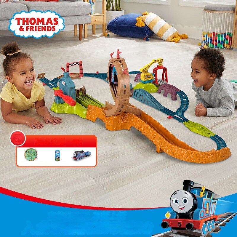 Thomas 트랙 마스터 시리즈 투석기 링 세트 전기 기차 어린이 장난감 소년 선물